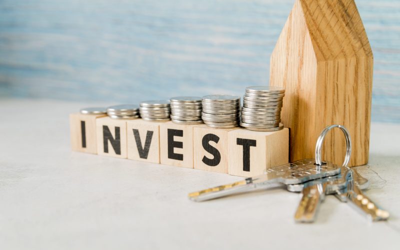 Investment properties money concept